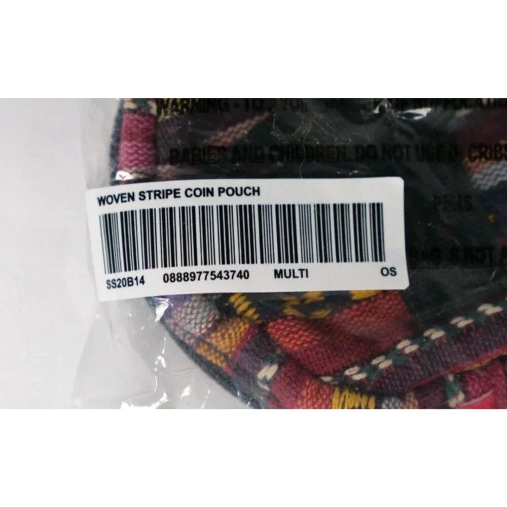 Supreme Woven Stripe Coin Pouch SS20 - Multicolor